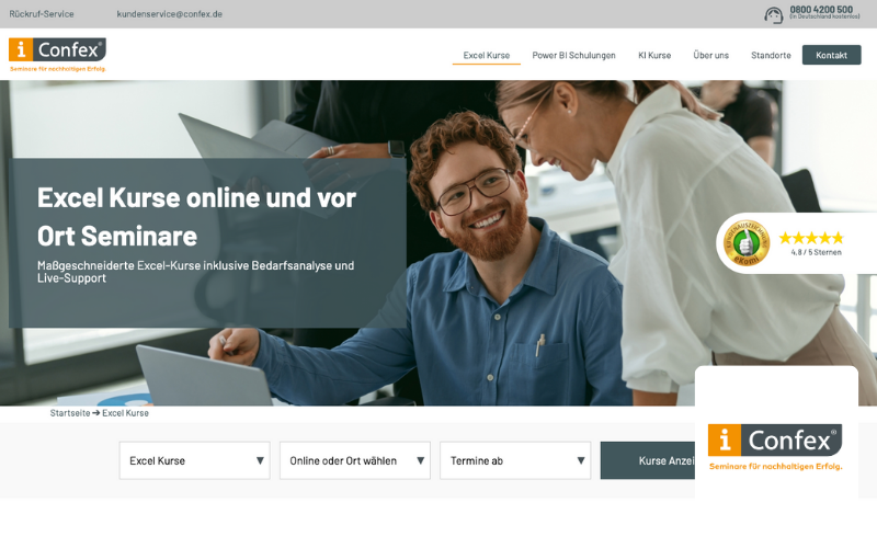 Referenz für den Relaunch einer Bildungsinstitut durch SEO Agentur in Mönchengladbach